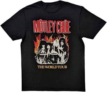 Πουκάμισο Mötley Crüe Vintage World Tour Flames Black L Πουκάμισο - 1