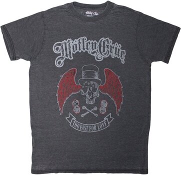 T-Shirt Motley Crue T-Shirt Skull Wings Unisex Black S - 1