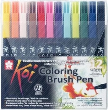 Stylo pinceau aquarelle Sakura Koi Cartouche d'encre 12 Set 12 pcs - 1
