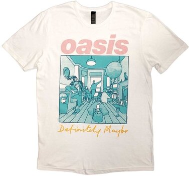 Tričko Oasis Tričko Definitely Maybe Illustration Colour Unisex White M - 1