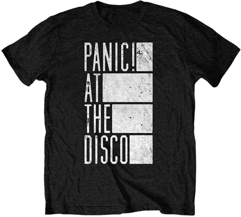 T-Shirt Panic! At The Disco T-Shirt Bars Unisex Black 2XL