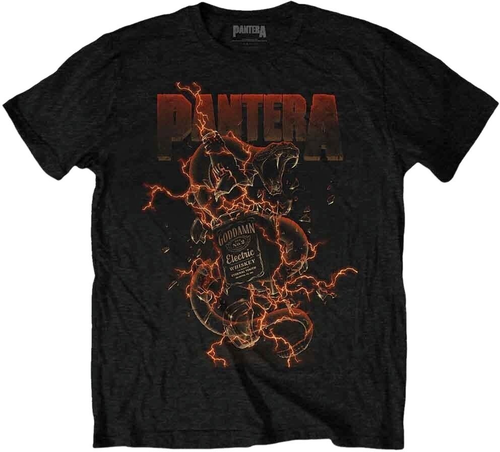 T-Shirt Pantera T-Shirt Goddamn Whiskey Unisex Black 2XL