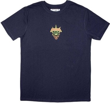 Camiseta de manga corta Pantera Mini Leaf Skull Navy Blue 2XL Camiseta de manga corta - 1