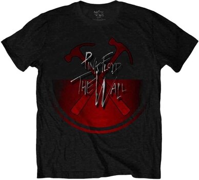 T-Shirt Pink Floyd T-Shirt The Wall Oversized Hammers Unisex Black L - 1