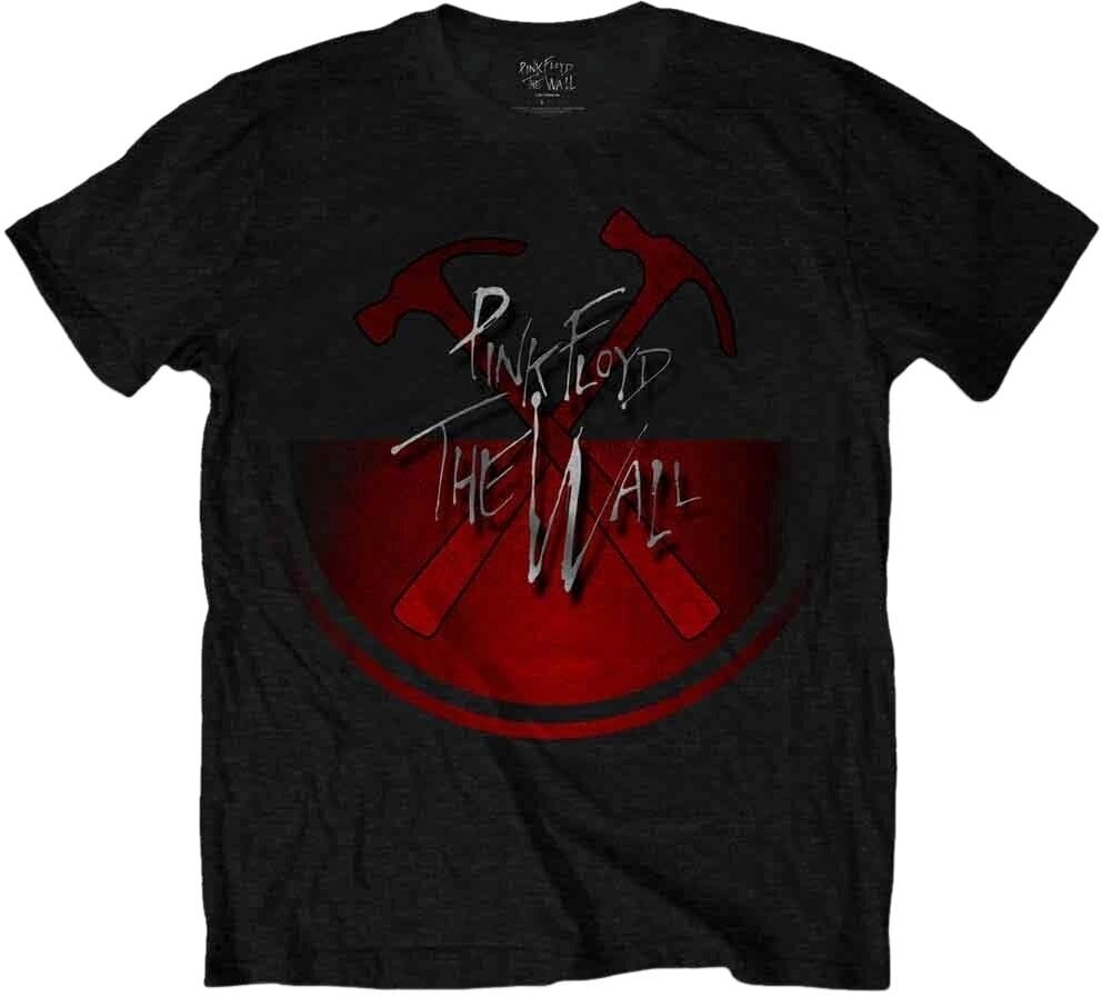 T-Shirt Pink Floyd T-Shirt The Wall Oversized Hammers Unisex Black 2XL
