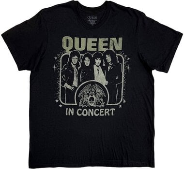T-Shirt Queen T-Shirt In Concert Unisex Black M - 1