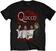 T-Shirt Queen Ornate Crest Photo Black S T-Shirt