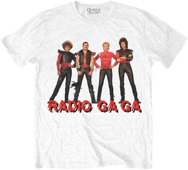 T-Shirt Queen T-Shirt Radio Ga Ga Unisex White 2XL - 1