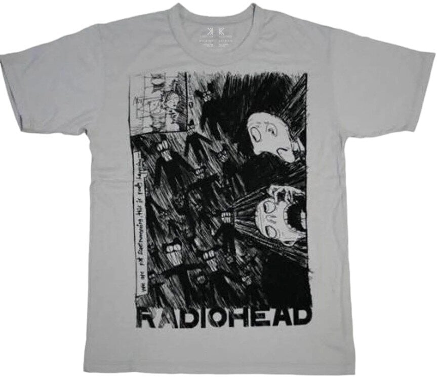 T-Shirt Radiohead T-Shirt Scribble Unisex Grey S