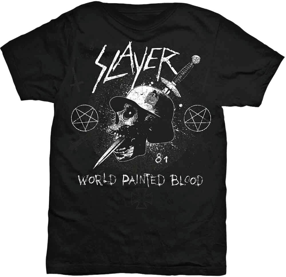 T-Shirt Slayer T-Shirt Dagger Skull Unisex Black XL