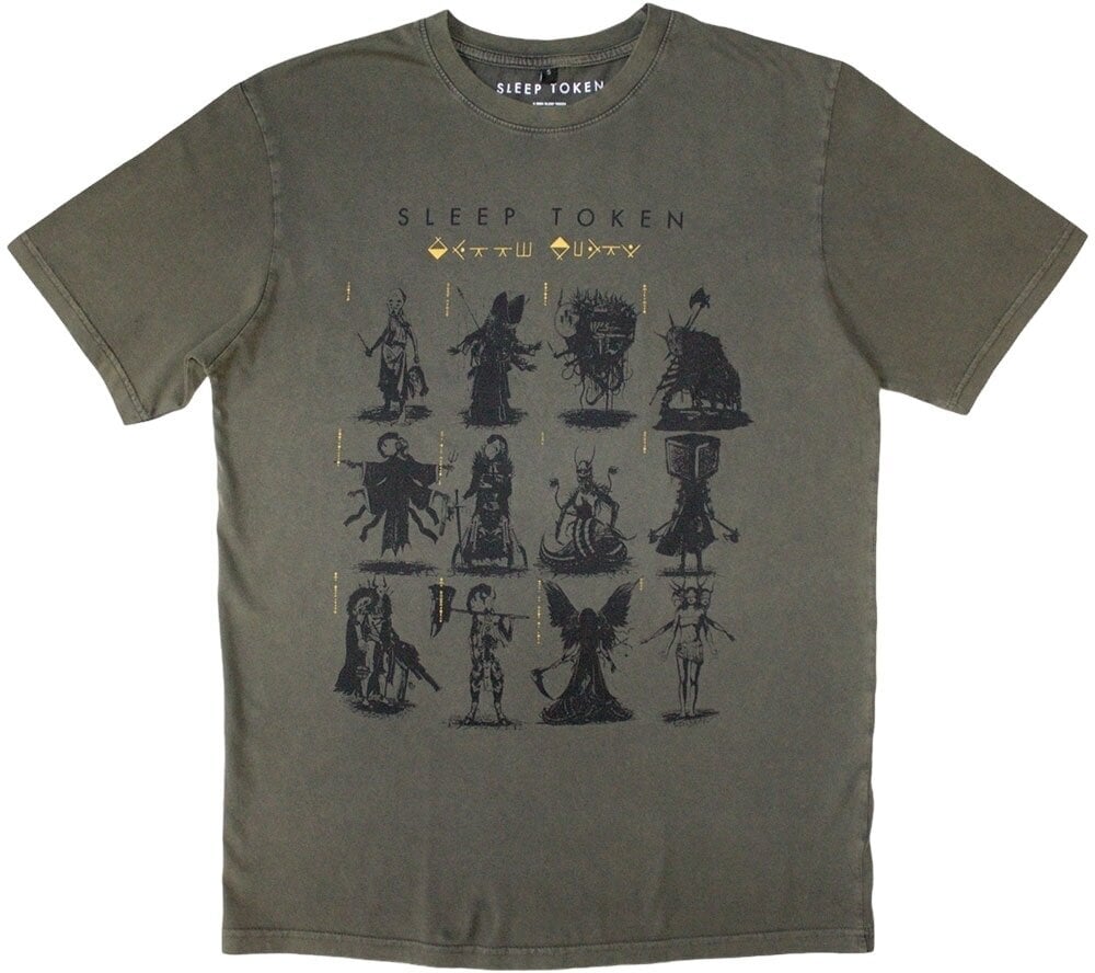 T-Shirt Sleep Token T-Shirt Grid Unisex Green L