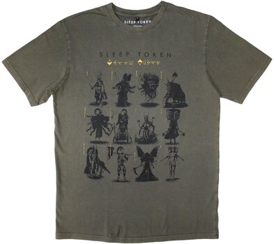 T-Shirt Sleep Token Grid Green XL T-Shirt - 1