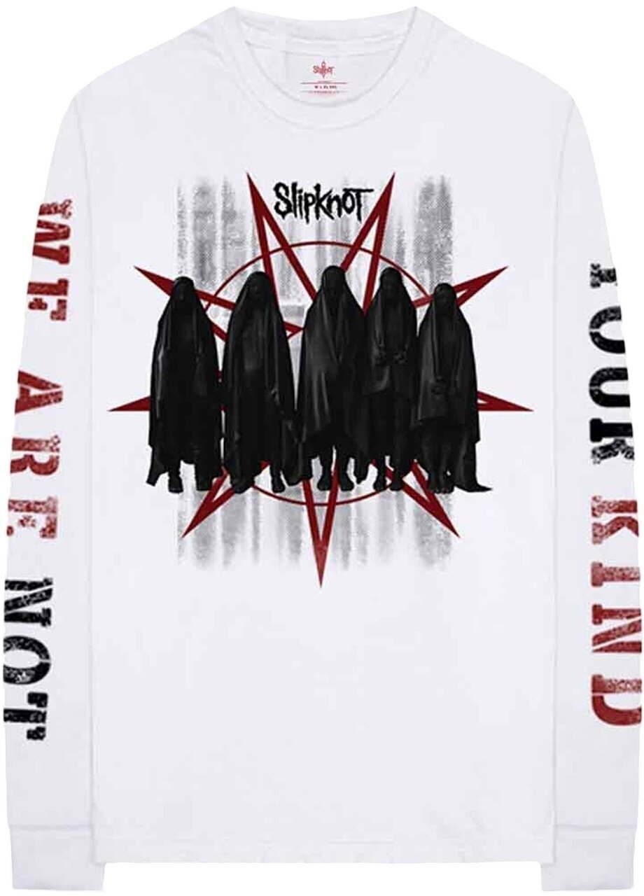 T-Shirt Slipknot T-Shirt Shrouded Group Unisex White XL