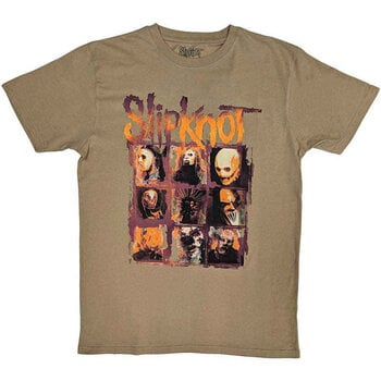 T-Shirt Slipknot T-Shirt The End, So Far Grid Photos Unisex Tan Brown 2XL - 1