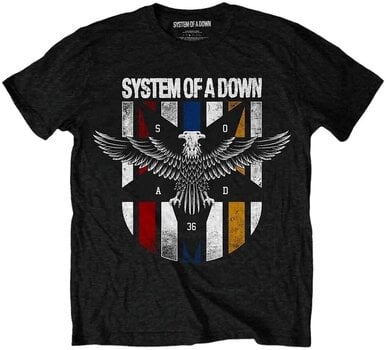 T-Shirt System of a Down T-Shirt Eagle Colours Unisex Black XL - 1