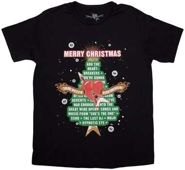 T-Shirt Tom Petty & The Heartbreakers Merry Christmas Black S T-Shirt - 1