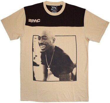 T-Shirt 2Pac Colour Block Brown & Sand 2XL T-Shirt - 1