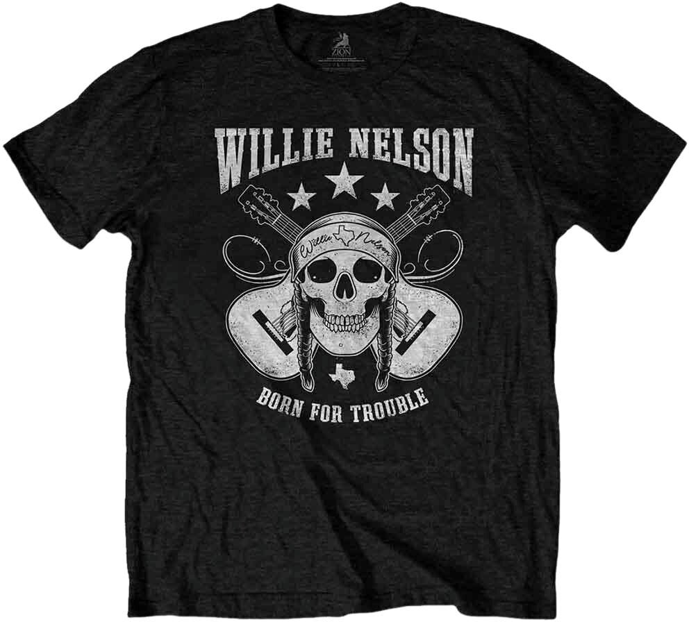 Majica Willie Nelson Majica Skull Unisex Black S