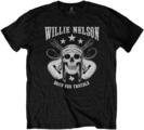 Willie Nelson Skull Black L T-Shirt
