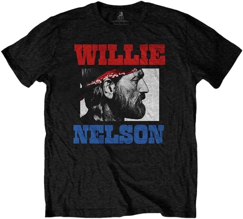 Willie Nelson Tričko Stare Unisex Black XL