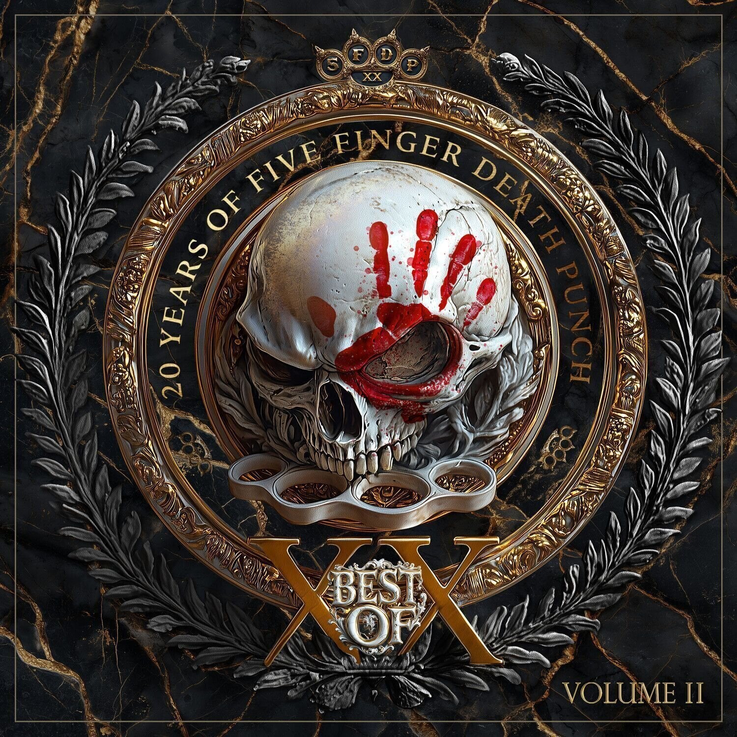 LP ploča Five Finger Death Punch - Best Of - Volume 2 (Anniversary Edition) (Gatefold Sleeve) (Gold/Black Smoke Coloured) (2 LP)