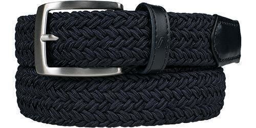 Golf pasek Alberto Belt Basic Braided Mens Navy 85 cm 85 Golf pasek