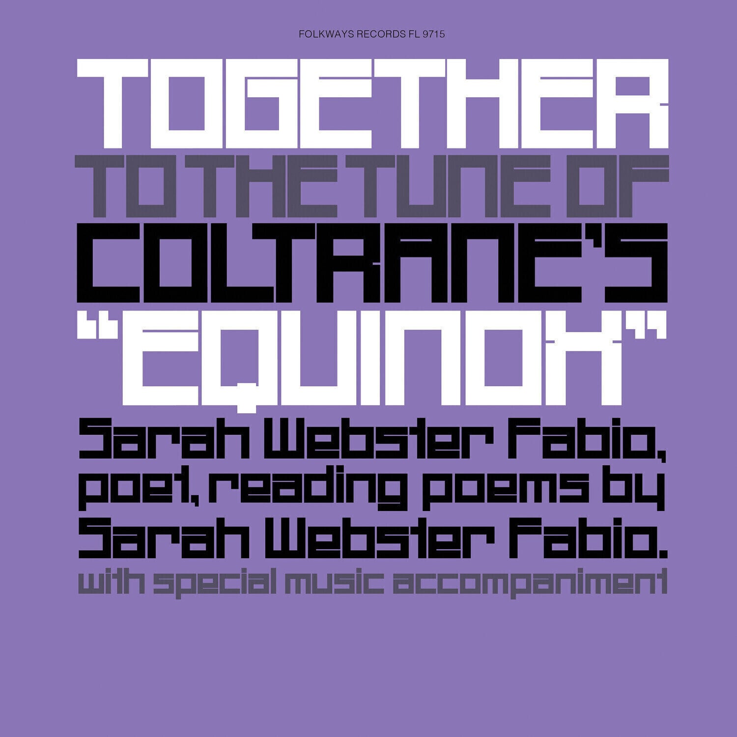LP plošča Sarah Webster Fabio - Together To The Tune Of Coltrane's Equinox (LP)