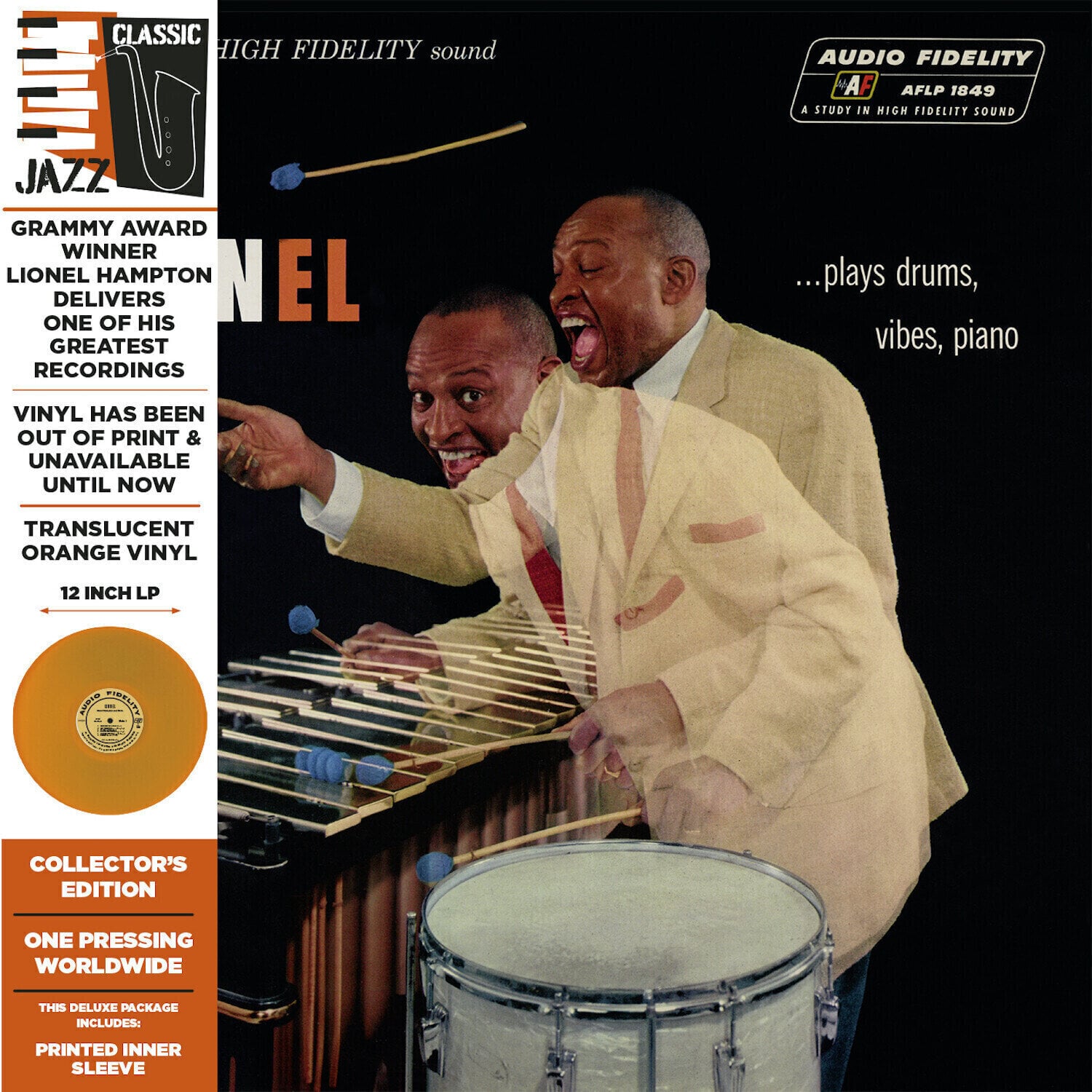 Schallplatte Lionel Hampton - Lionel Plays Drums Vibes Piano (Orange Coloured) (LP)