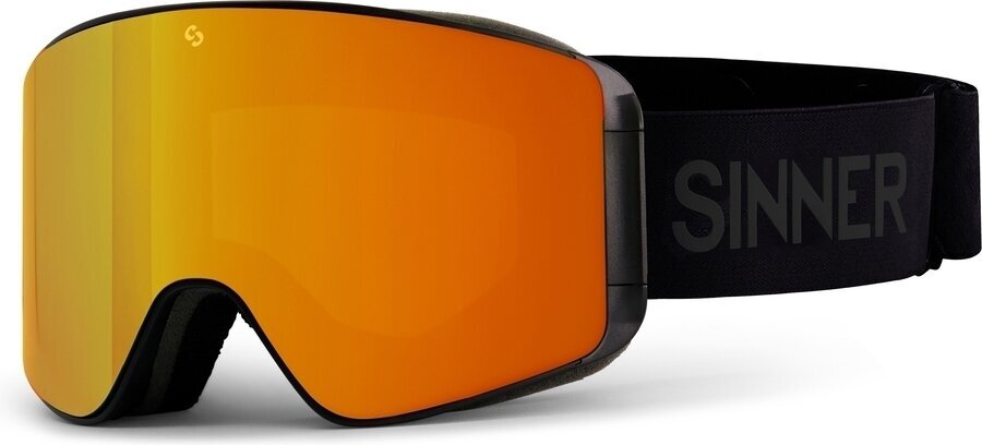 Ski-bril Sinner Aura Matte Black/Orange + Pink Ski-bril