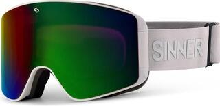 Skibriller Sinner Aura Matte White/Green Pink Lens 25/26