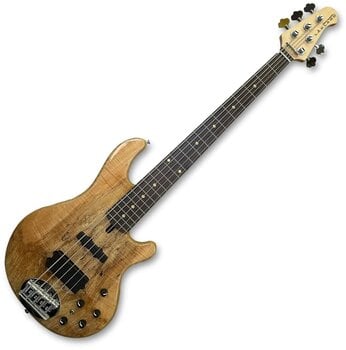 5-string Bassguitar Lakland Skyline 55-02 Deluxe Bass 5-String - Spalted Maple Top Natural Gloss 5-string Bassguitar - 1