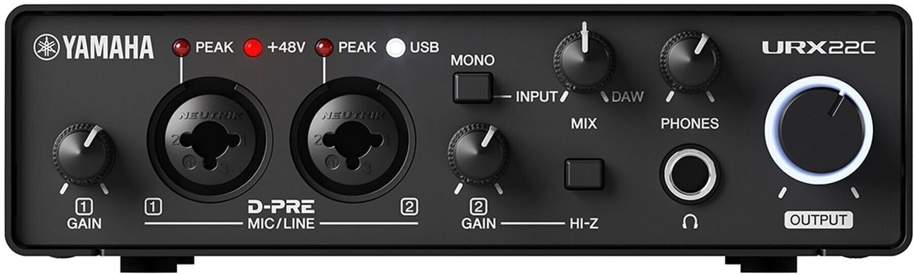 USB-audio-interface - geluidskaart Yamaha URX22C USB-audio-interface - geluidskaart