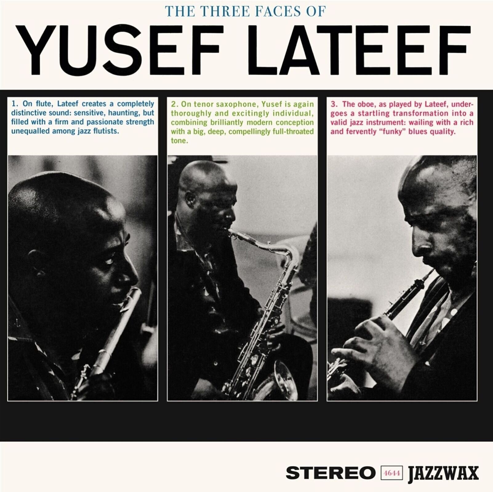 Disco de vinilo Yusef Lateef - The Three Faces Of Yusef Lateef (Limited Edition) (180 g) (LP)