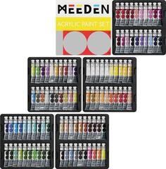 Colore acrilico Meeden 34.1291 Set di colori acrilici 100 x 12 ml