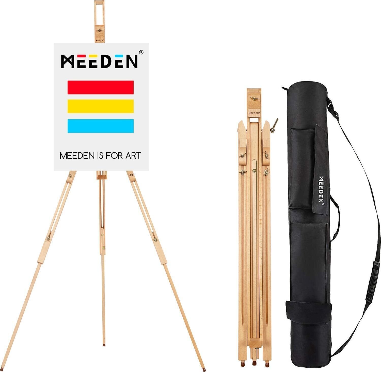 Maleristaffeli Meeden Pleinair Beech Easel 6077 With Case
