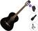 Fender CN-60S WN SET 4/4 Black Guitarra clásica