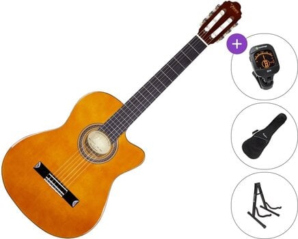 Gitara klasyczna Valencia VC104TC Thin Body Natural SET 4/4 Natural Gitara klasyczna - 1