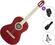 Valencia VC354HWR SET 4/4 Wine Red Klasszikus gitár