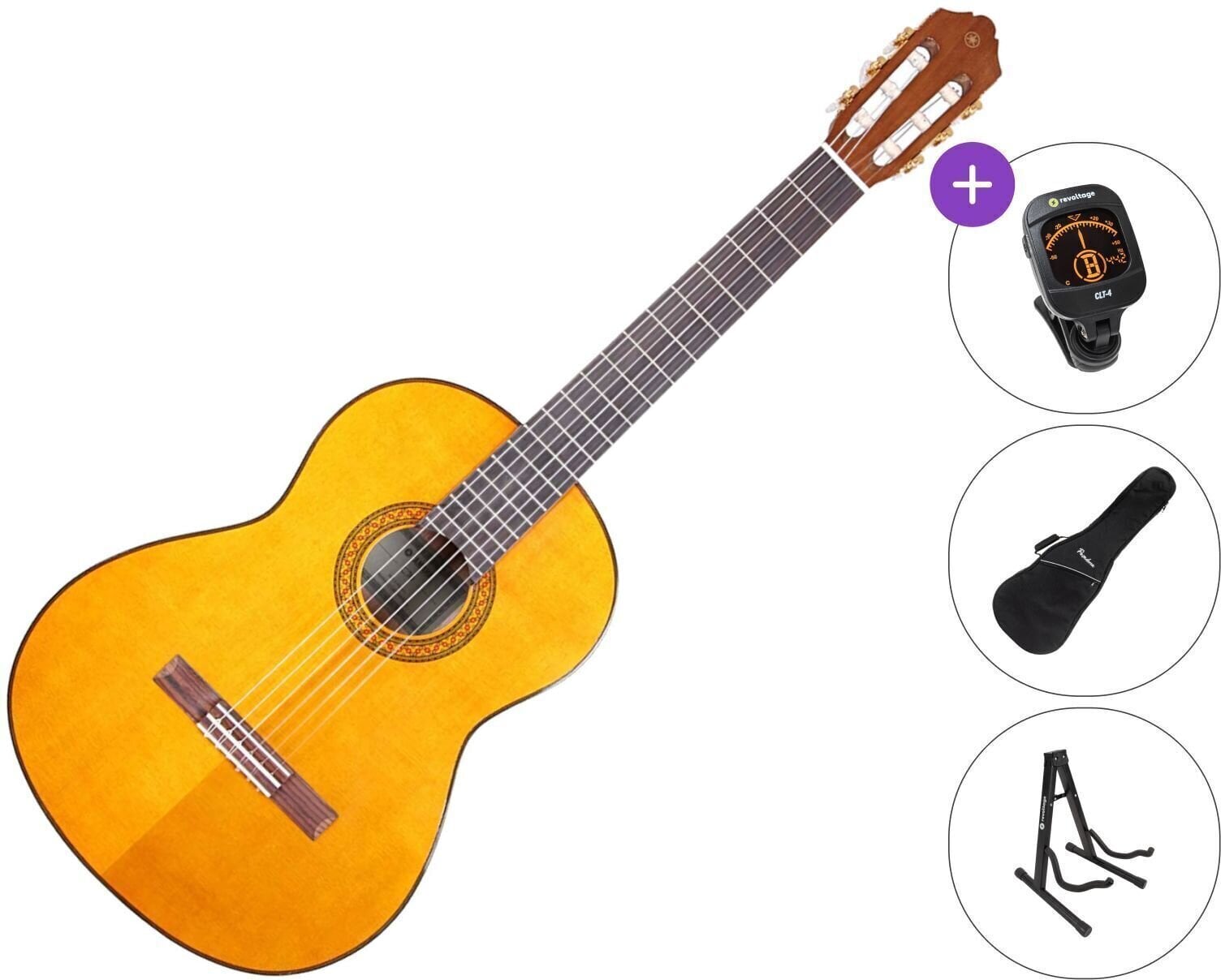 Yamaha C70 SET 4/4 Natural Classical guitar - Muziker