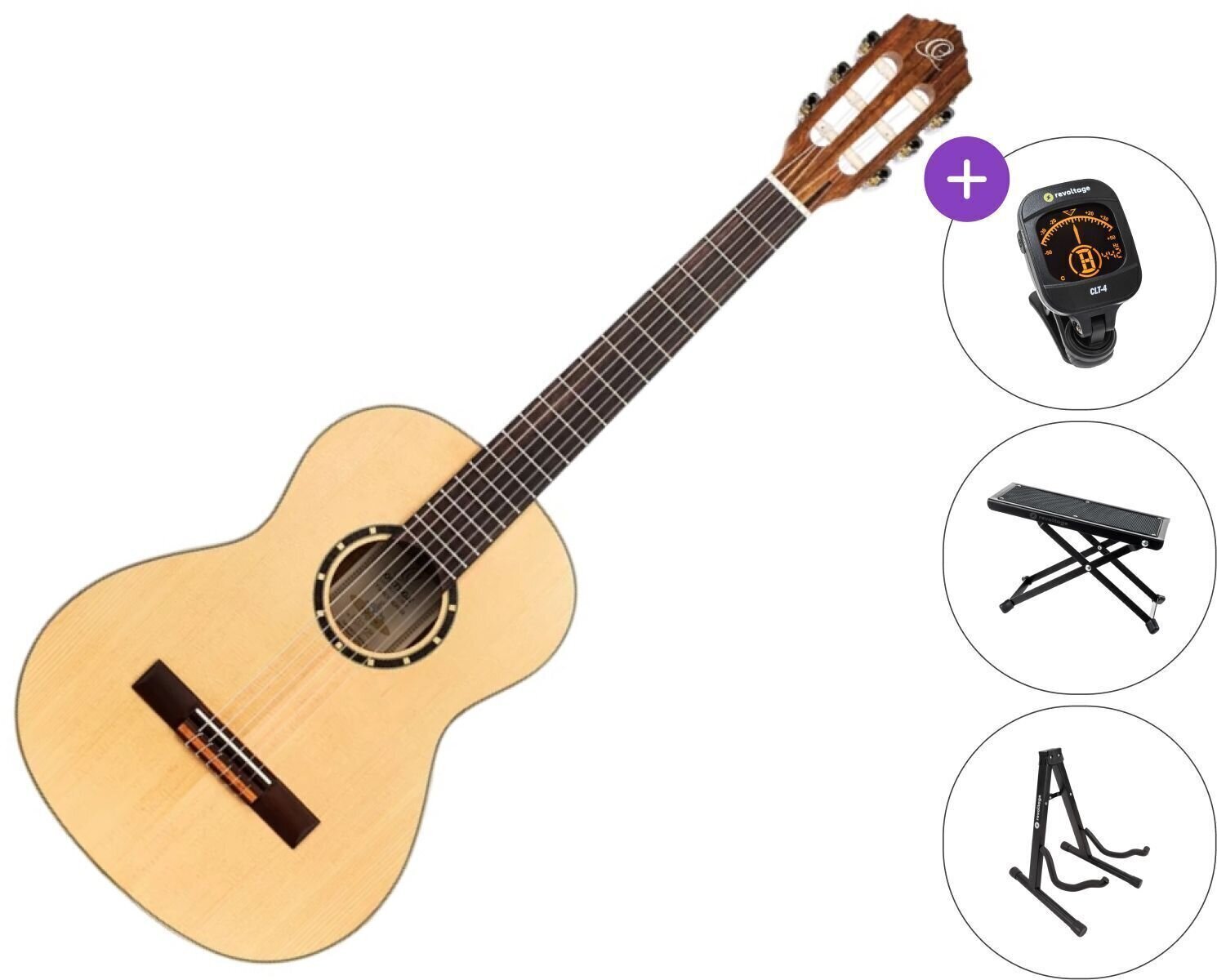 3/4 Konzertgitarre für Kinder Ortega R121 SET Natural 3/4 Konzertgitarre für Kinder