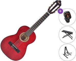 Classical guitar Valencia VC201 SET Trans Wine Red Classical guitar