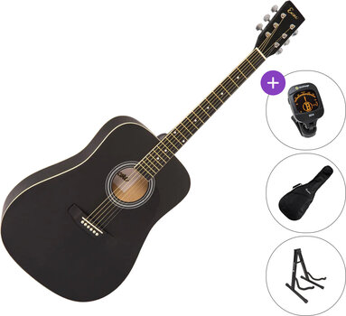 Akoestische gitaar Encore EWP-100 SET Black Akoestische gitaar - 1