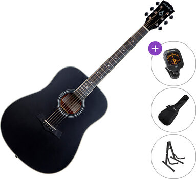 Akoestische gitaar Arrow Silver D SET Black Akoestische gitaar - 1