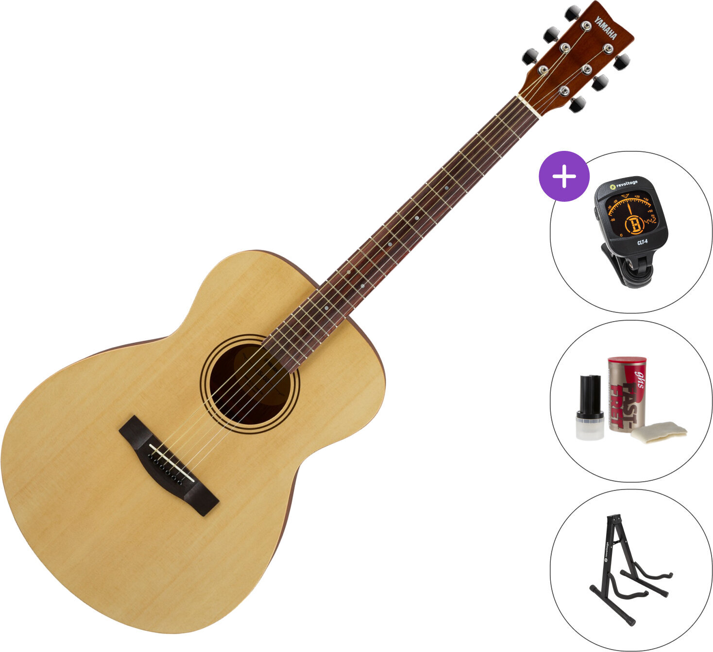 Akustikgitarre Yamaha FS400 SET Natural Satin Akustikgitarre