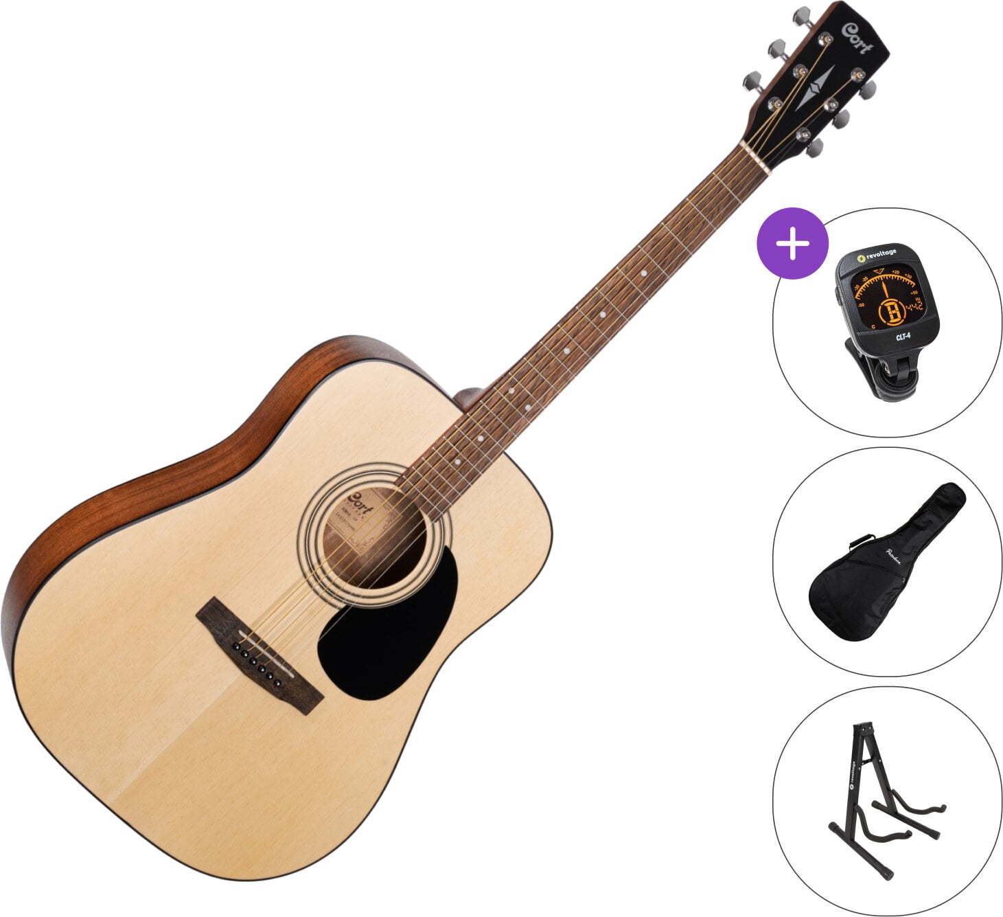 Dreadnought gitara Cort AD810-OP SET