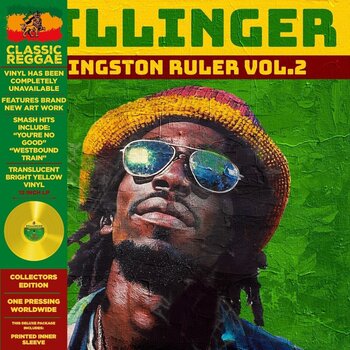 LP ploča Dillinger - Kingston Ruler Vol.2 (Deluxe Edition) (Limited Edition) (Reissue) (Yellow Coloured) (LP) - 1