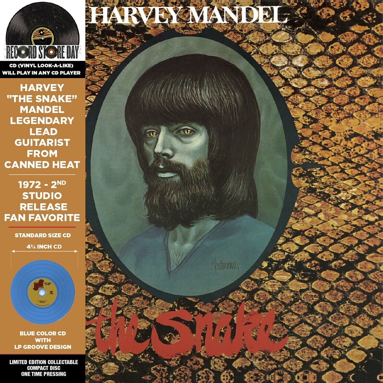 LP Harvey Mandel - Snake (Record Store Day Edition) (Turquoise Coloured) (LP)