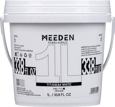 Acrylfarbe Meeden 34.1205 Acrylfarbe 05 Titanium White 1000 ml 1 stk - 1