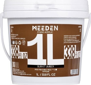 Acrylic Paint Meeden 34.1210 Acrylic Paint 10 Burnt Umber 1000 ml 1 pc - 1