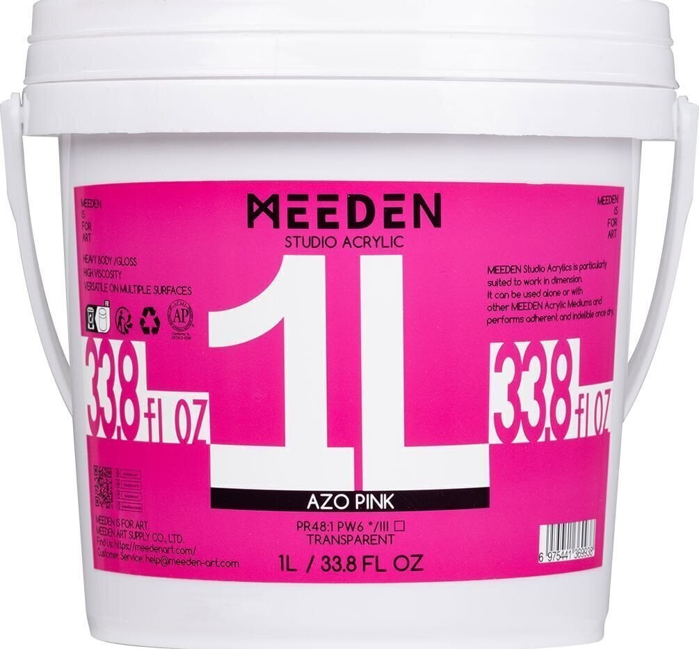 Acrylic Paint Meeden 34.1227 Acrylic Paint 27 Azo Pink 1000 ml 1 pc